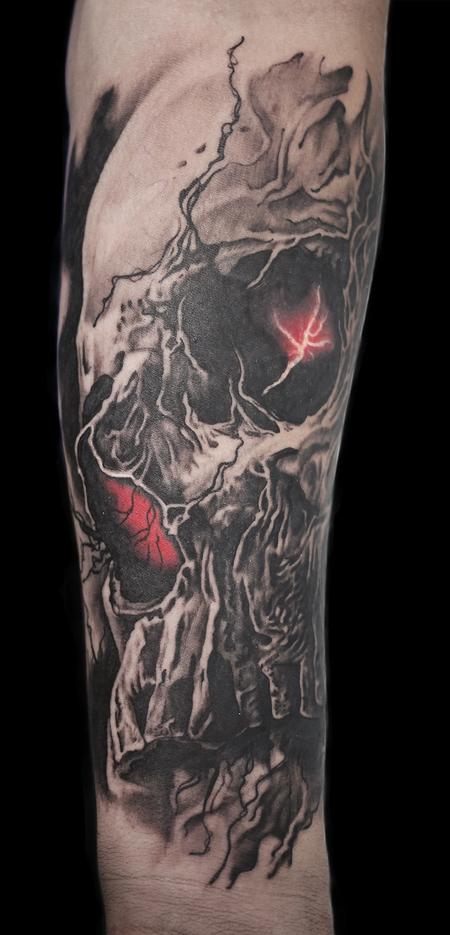 Tattoos - trippy skull - 129873